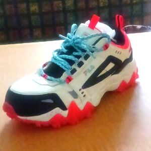 Womens Fila Oakmont TR Athletic Shoe - Gardenia / Black / Diva Pink